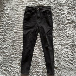 American Eagle Size 6 Short Black Super Stretch Jeans